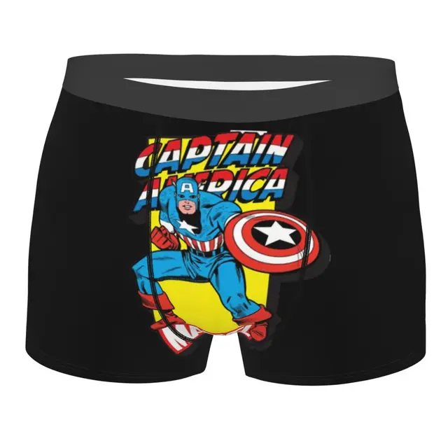 Capitán América Calzoncillos De Marvel Bóxer De Superhéroe