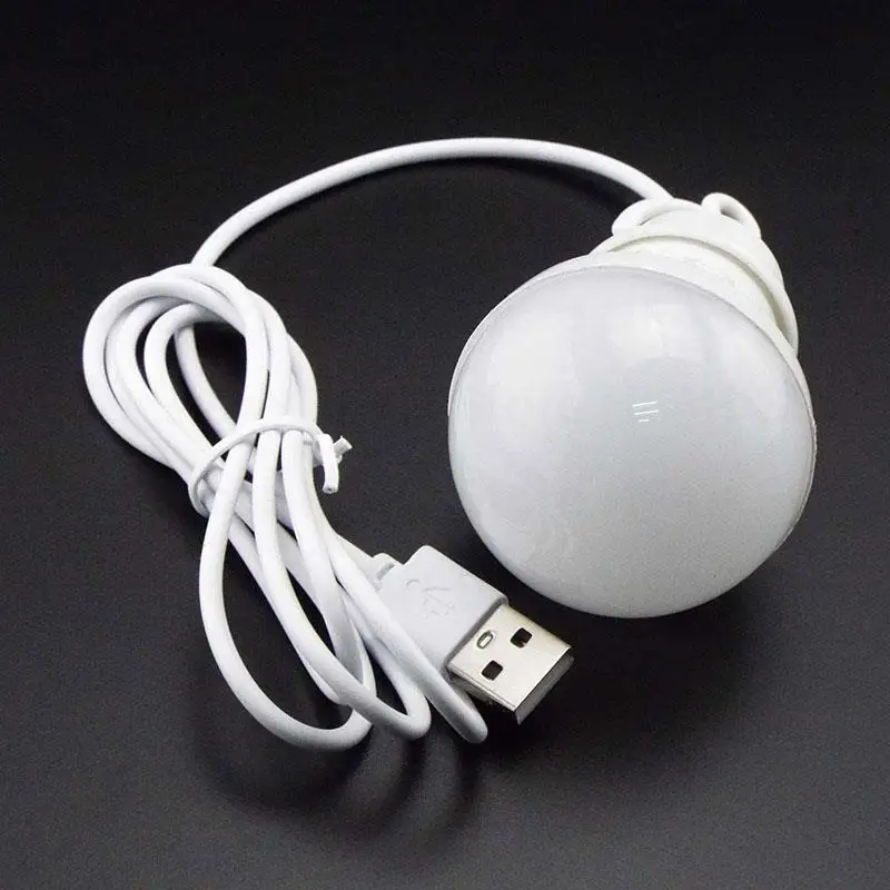 5V USB Power Portable Camping Lamp Lantern Mini LED Bulb Book Light Reading Study Table Outdoor