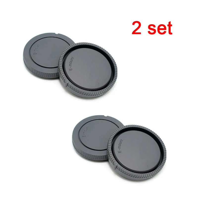 

2PCS Camera Body cap + Rear Lens Cap for sony E mount a5100 A6000 a6300 a6500 NEXC3 5 5N 6 7 A7 A7II A7s a9 a7r3 A7r4 A3000