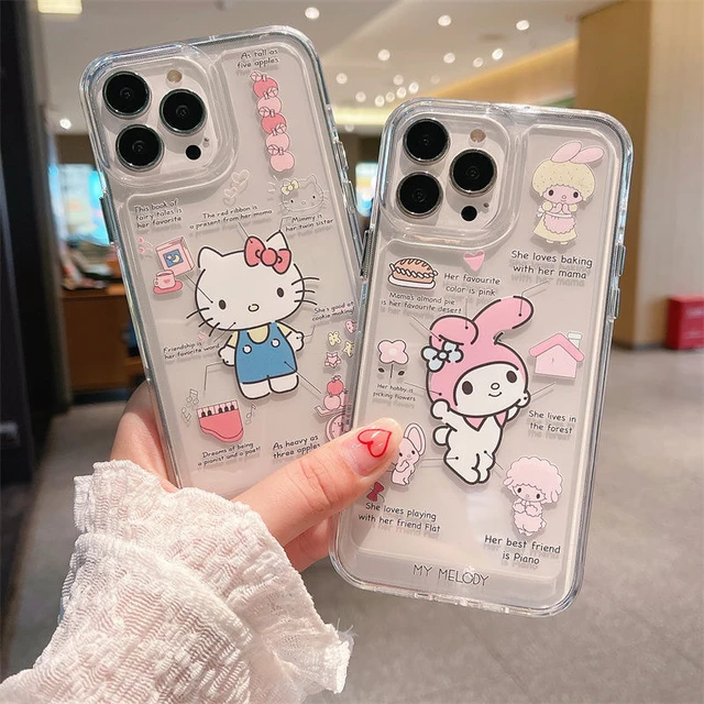 Cute Girl Kawaii Hello Kitty Sanrio Phone Case For iPhone 11 12 13