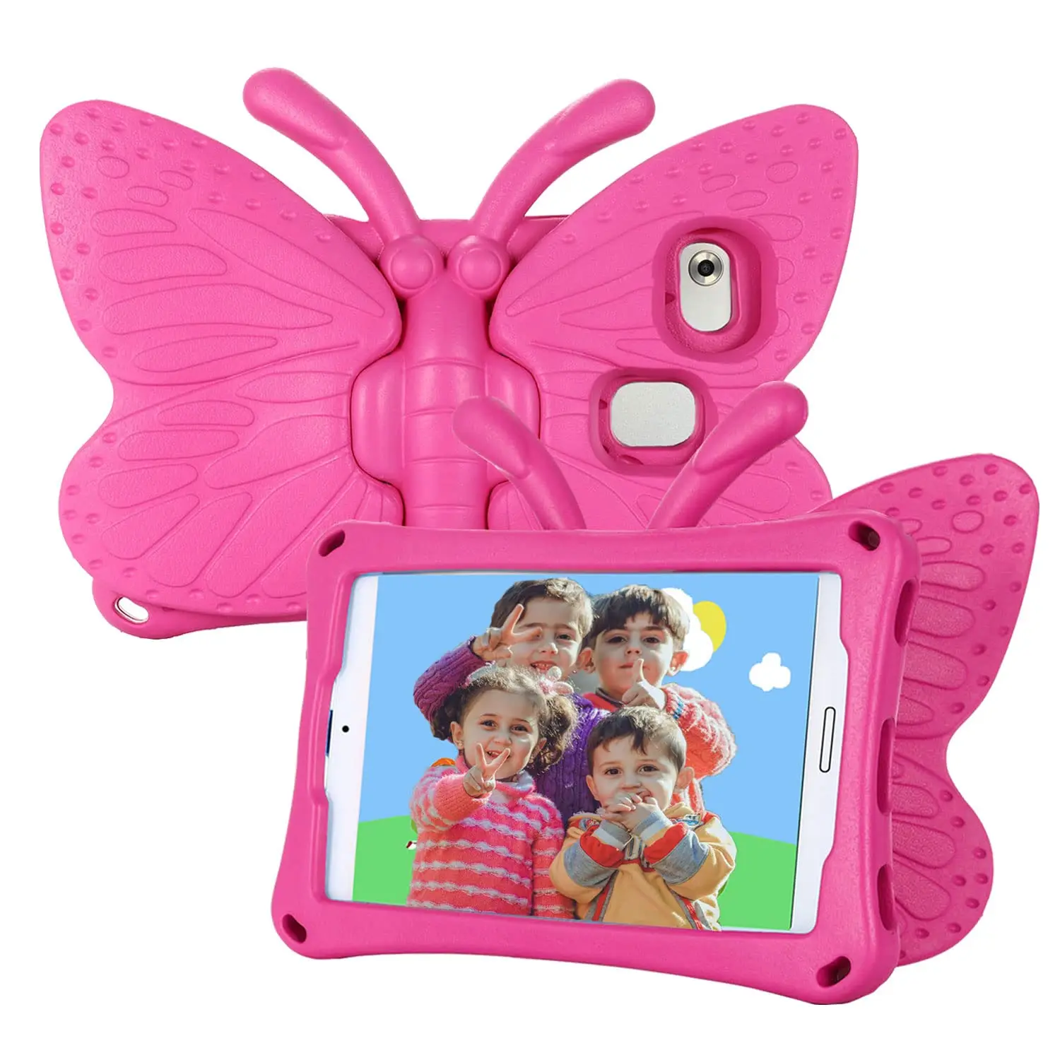 Custodia Antiurto 3D Butterfly Eva Per Samsung Galaxy Tab A7 Lite 8.7 Pollici 2021 Tablet Kids Stand Cover Per Samsung Galaxy Sm-T220