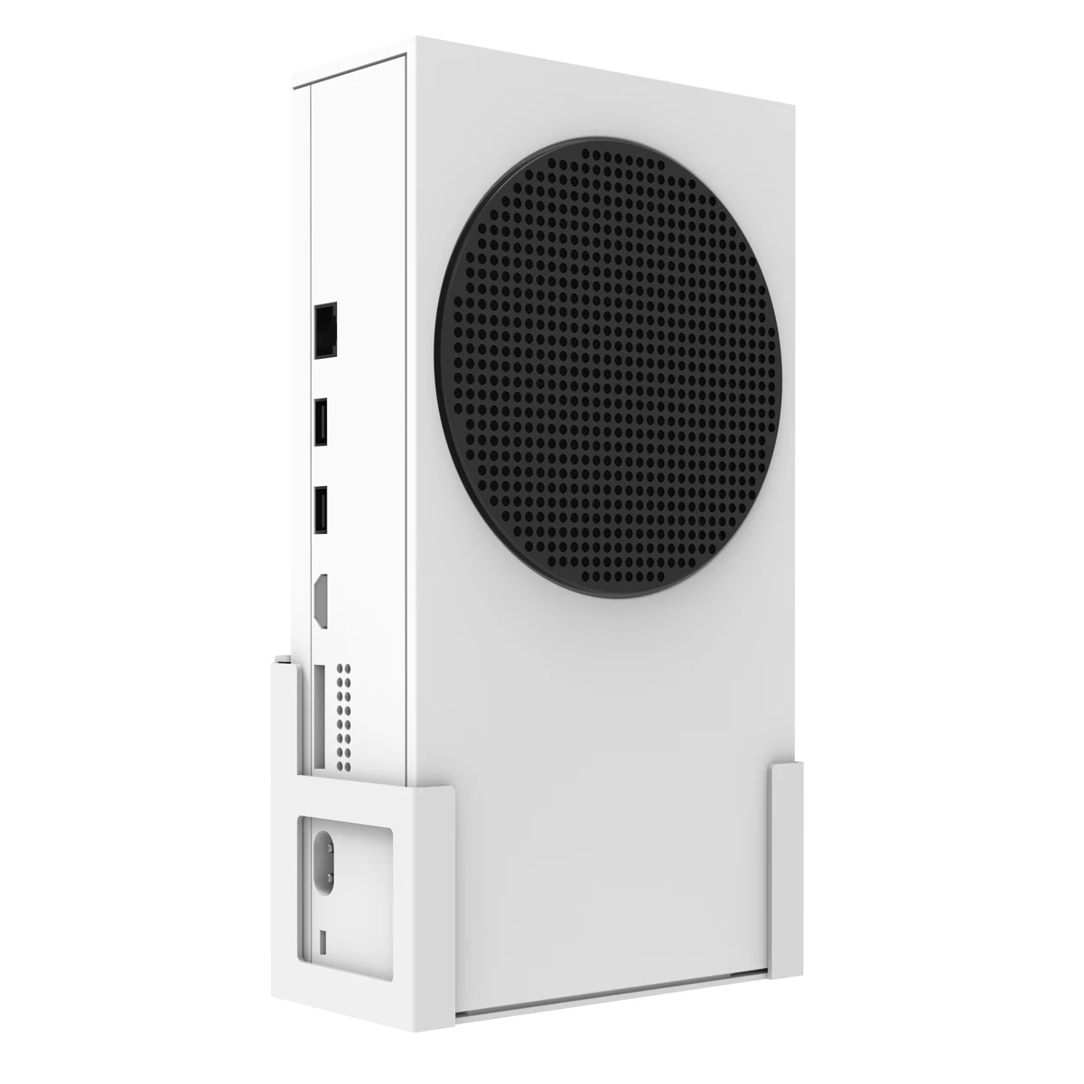 Monzlteck-suporte de Parede para Xbox Series s Todo em Metal Pendurado na Parede com Botão Power Esquerdo e Direito Suporte de Parede para Xss - Image 4