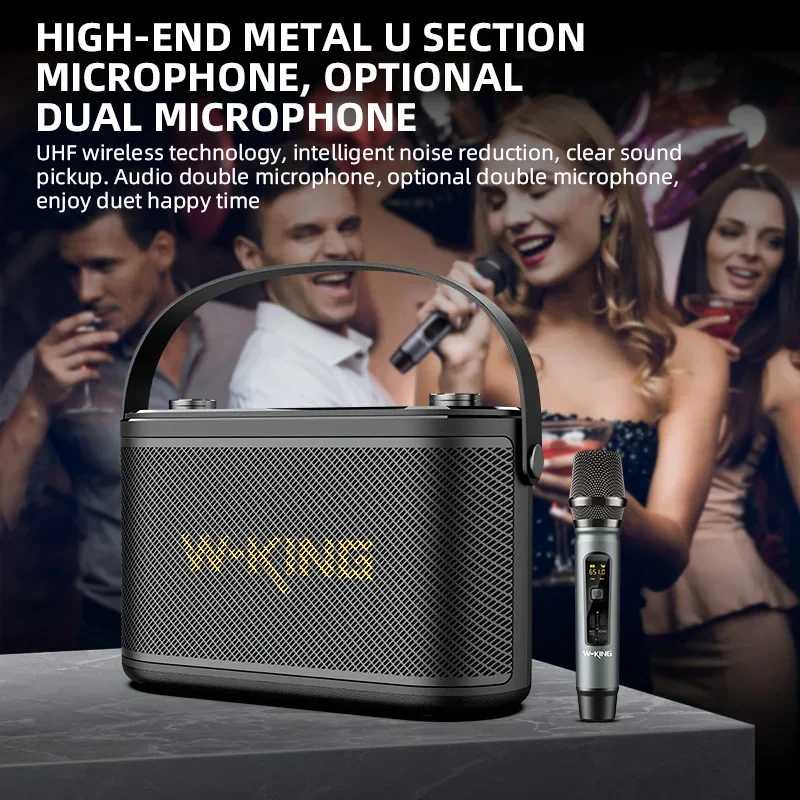 

W-KING H10S 80 Вт ультра-Мощный Bluetooth стерео динамик для дома TF карты уличный портативный сабвуфер Bluetooth динамик
