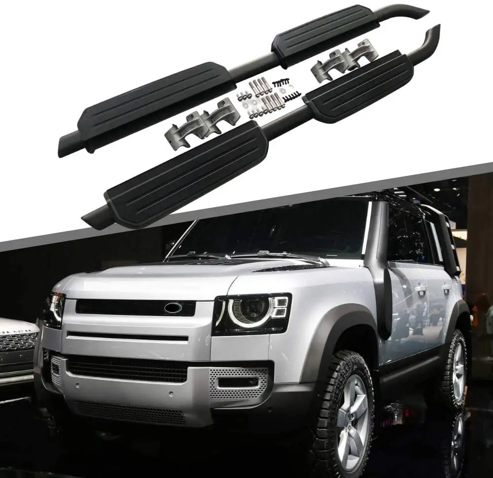 

Running Boards Side Steps Pedals Nerf Bar fits for LR Defender 130 5Door 2022-2023