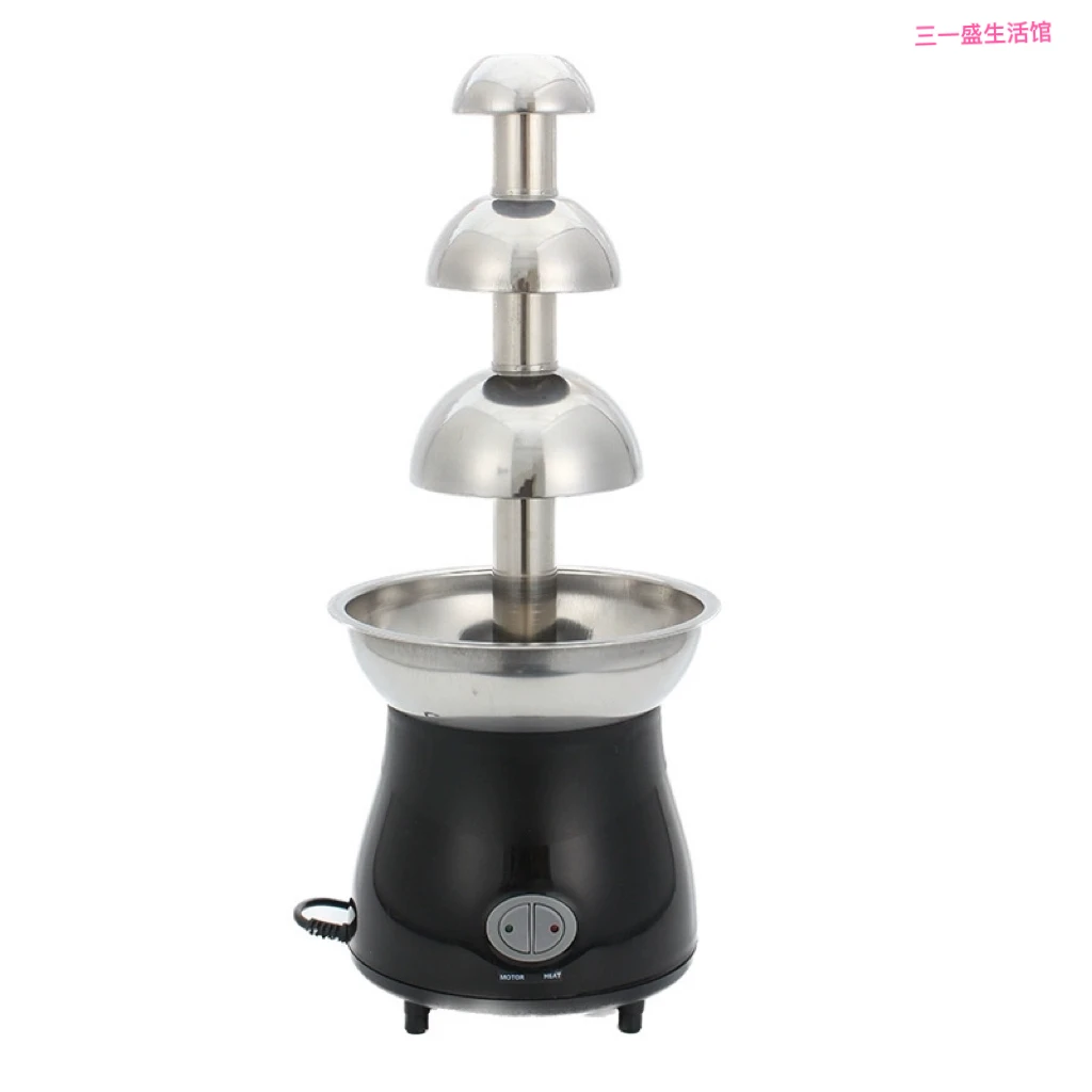 Stainless Steel 3Tier Chocolate Fountain, Commercial and Home Use for Parties and Events Quick Melt Appliance Easy Clean Device 5