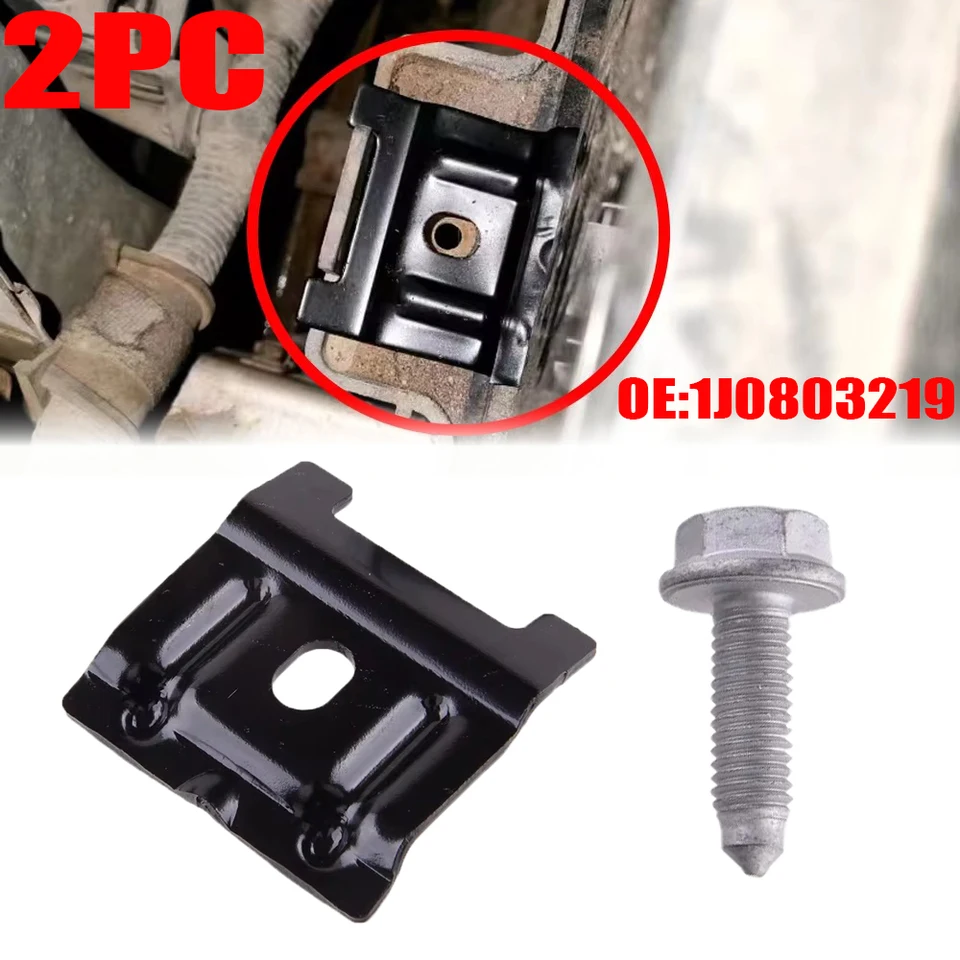 CANTONDZ 2 x Morsetto di fissaggio batteria con vite Morsettiera batteria supporto batteria con bulloni Compatibile con VW Golf MK4 MK5 Jetta A3 Q3 passat B6 1J0803219, 1J0, 803, 219