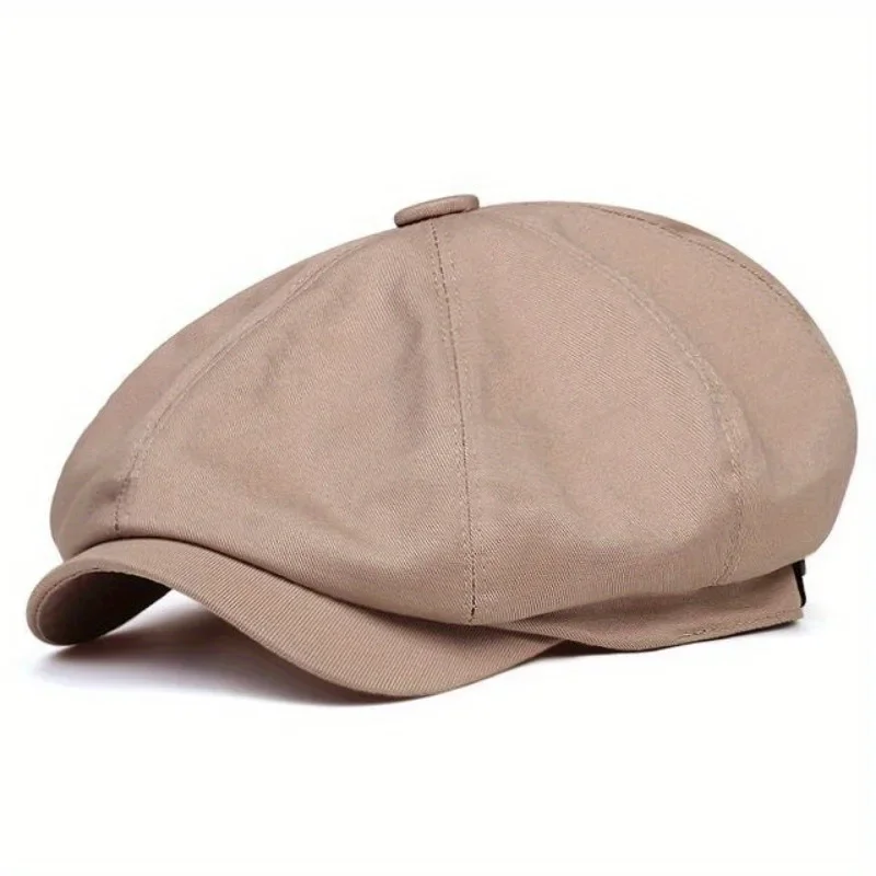 Newsboy Cap Fashion Newsboy Cap Men's Twill Cotton Hat 8 Panel Hat Baker Caps RetroGatsby Hats Casual Brand Cap Beret Male Gorras Hombre