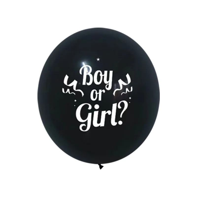36-inch Black Gender Reveals Balloon Boy or Girl Boys and Girls Set Up Large Balloons