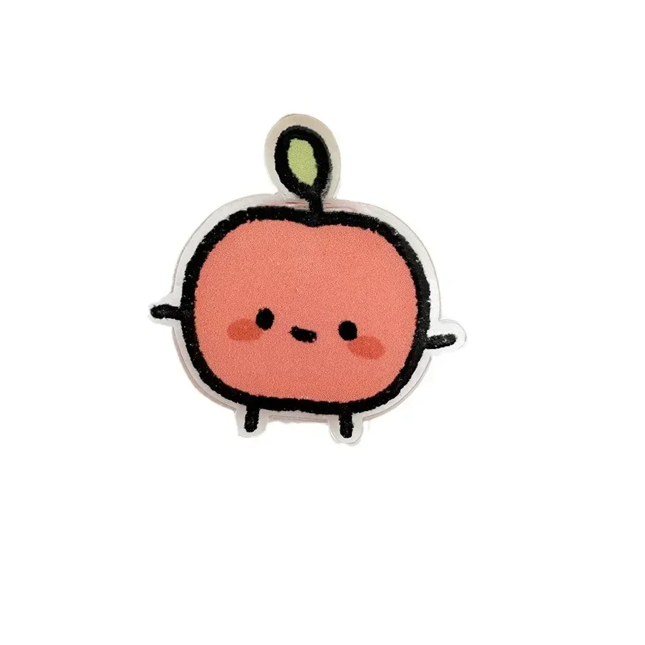 Cute INS Animated Fruit Cartoon Decoration Gift Sealing Clip Note Clip Pp for Students Cute