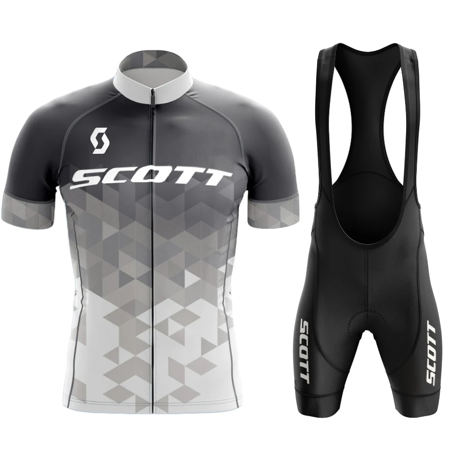 

2024 SCOTT Cycling Jersey Set Men Cycling Clothing Road Bike Shirts Suit Bicycle Bib Shorts MTB Ropa Ciclismo Maillot