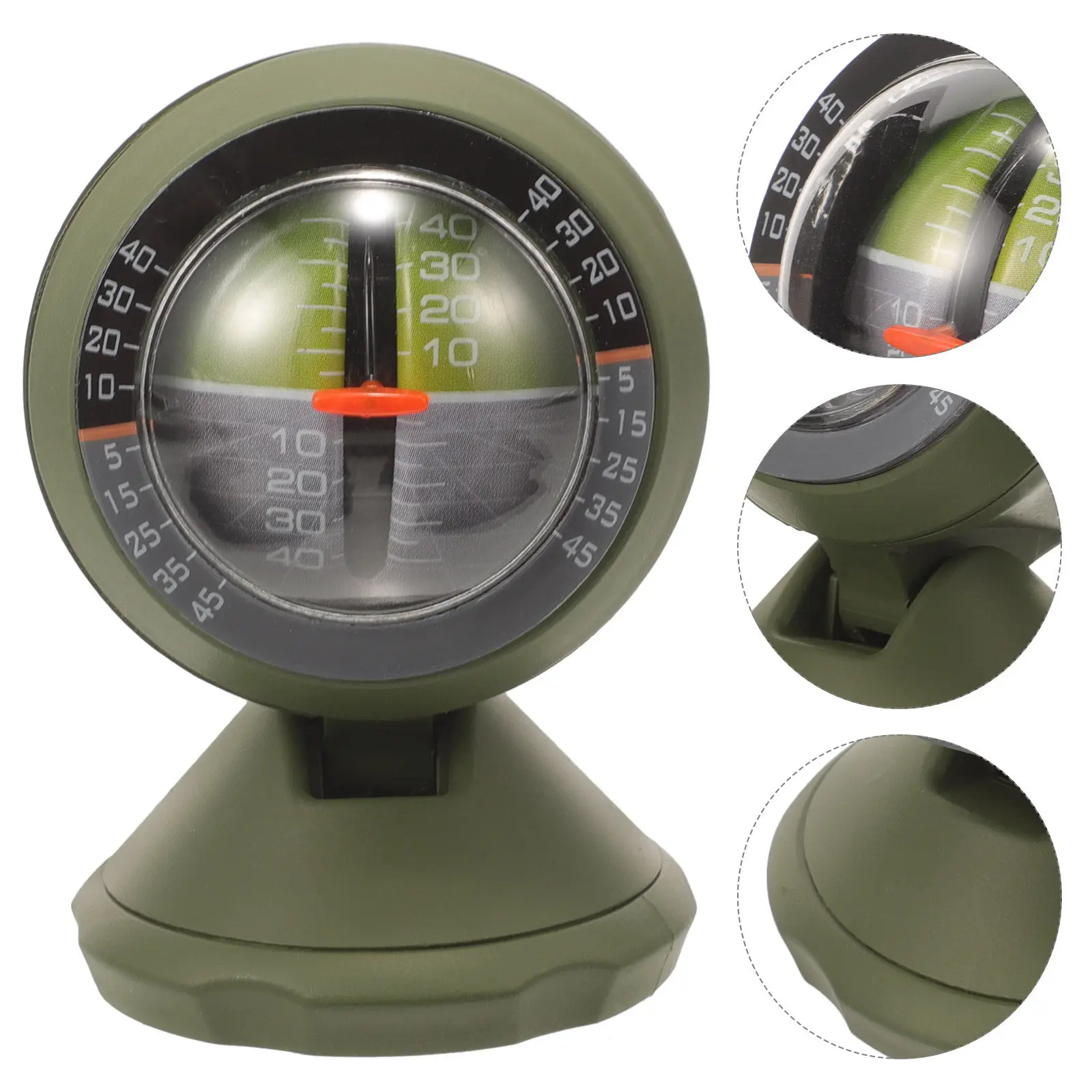 자동차 경사계 ABS 소재 견고한 차량 레벨 미터 조정 가능한 시야각 다기능 경사계 정확한 경사 측정기