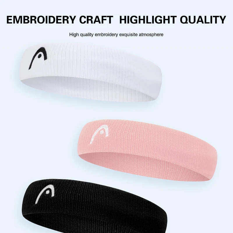 Sports Hair Band Cooling Sweatband Sports Headband Sports Sweatband HEAD Tennis Headband Sports Running Fitness Breathable Quick Drying Soft Sweat Absorption