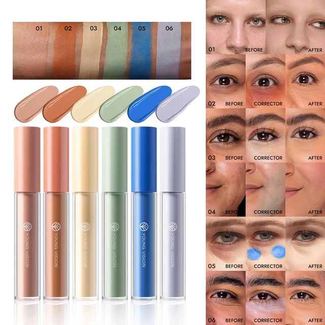 "Color-Correcting Liquid Concealer Palette" –Neutralize redness/darkness, pro artist-approved for flawless base.