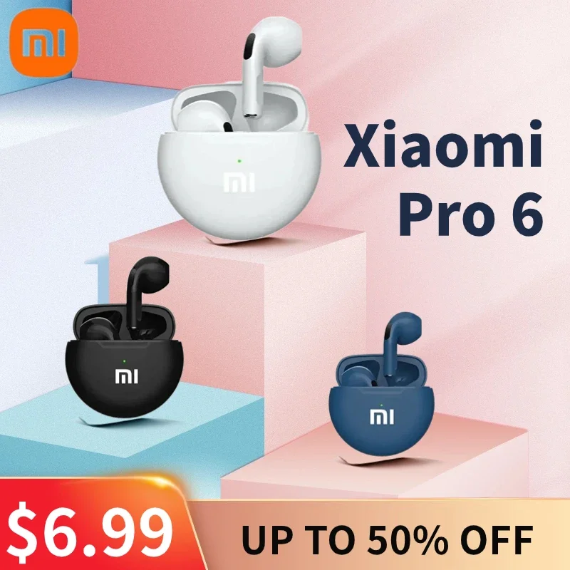 Беспроводные Bluetooth-наушники Xiaomi Pro 6, игровая Tws-гарнитура с шумоподавлением, дешевые наушники-вкладыши для IPhone, Android
