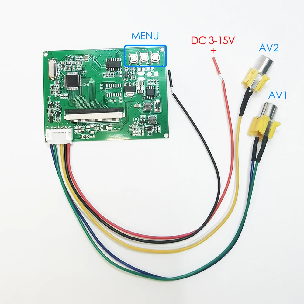 3.5&rdquo; TFT LCD display module kit LQ035NC111 320*240 4:3 NTSC/PAL auto switch AV in RCA driver board brightness Color adjust lcd screen display touch screen module
