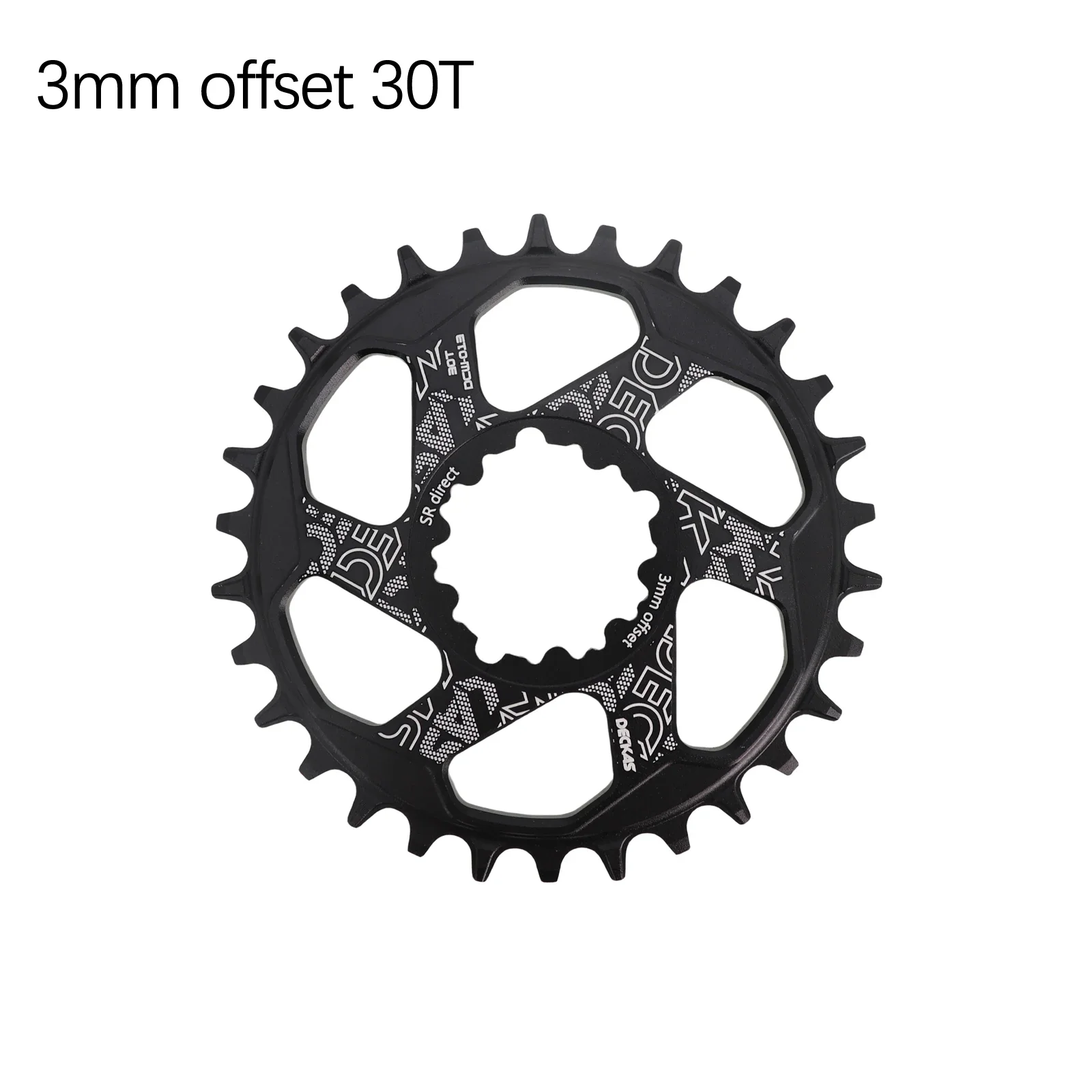 Deckas ラウンドチェーンリング 6mm 3mmオフセット ダイレクトマウント