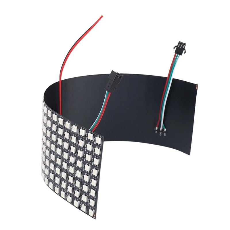 

5X LED Matrix Panel, WS2812B RGB 832 Pixels Digital Flexible Dot Matrix Individually Addressable LED Display Screen
