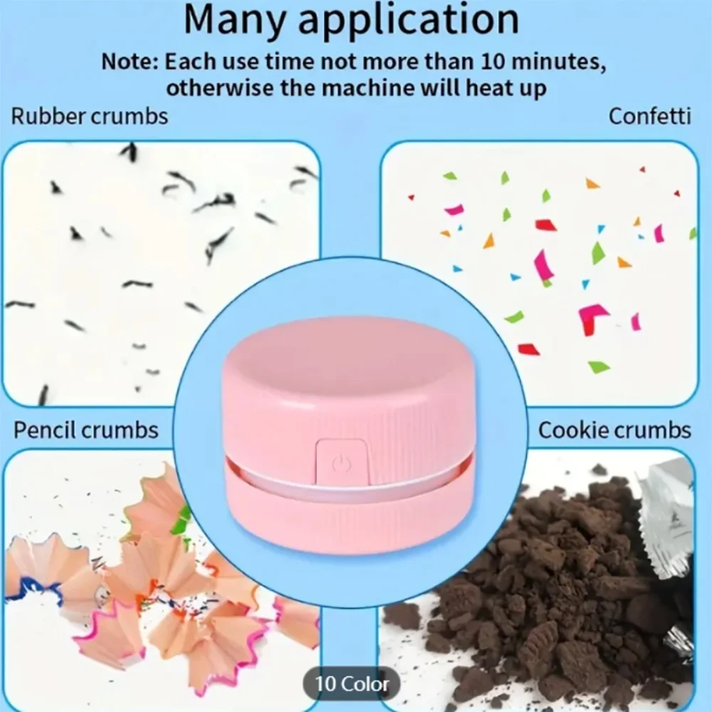 Desktop Vacuum Cleaner Usb Keyboard Cleaner Portable Pencil Eraser Eraser Cigarette Ash Desktop Cleaning