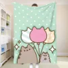 Nap Blanket Pusheenes Throw Blanket for Sofa Blankets Home and Decoration Double Bed Blankets & Throws Summer Comforter Anime 3