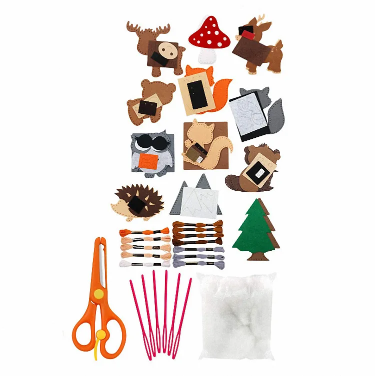 DIY Sewing Felt Set Dinosaur for Children's Home Parent-Child Interactive