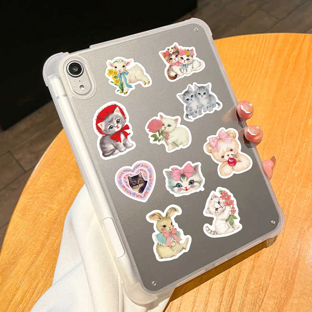 500개 빈티지 동물 클립아트 롤 스티커 데칼 (노트북, 스크랩북, 스케이트보드, 여행 가방, DIY 그래피티, 감성 스티커)