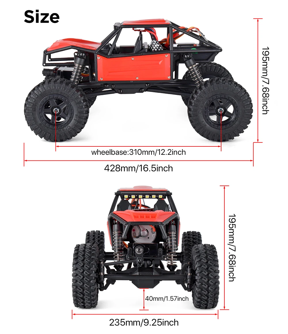 AUSTARHOBBY  1/18 RC Crawler AX-8561 4WD Rock Sheep Climbing Car 2.4G for Kids Adults 5
