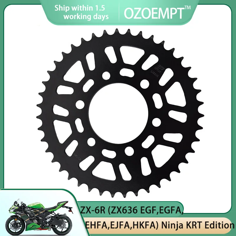 

Задняя звездочка для мотоцикла OZOEMPT 520-43T, применяется к ZX-6R (ZX636 EGF,EGFA,EHFA,EJFA,HKFA) Ninja KRT Edition,(ZX636 HMF) Ninja