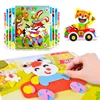 10/5Pcs 3D EVA Foam Sticker Puzzle Game DIY Cartoon Animal Learning Education Toys For Children Kids Multi-patterns Styles GYH 1