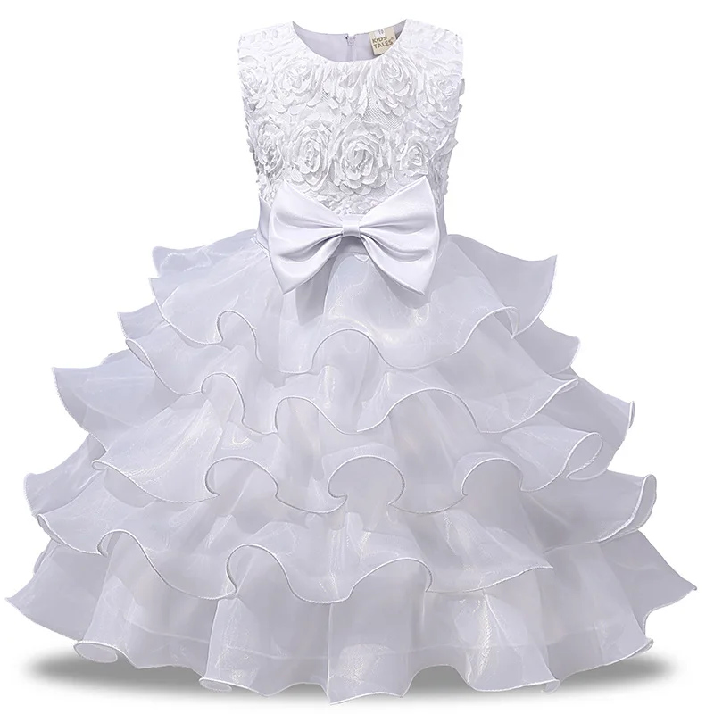 

Rose princess skirt, multi-layer mesh fluffy skirt, flower children's clothing