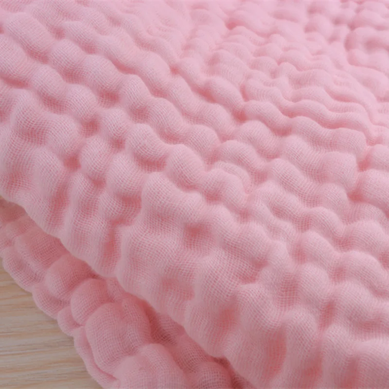 Baby Swaddle Blanket Muslin Newborn Wrap for Child Kids Boys Girls Bath Towel Infant Solid Soft Cotton Stroller Cover 105*105cm - 6