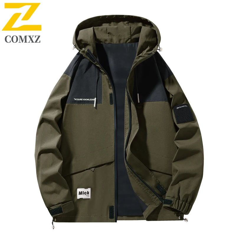 EiAO Jacket Japanese Style Lightweight  Windproof Waterproof Breathable Outdoor Coat for Hiking Camping Fishing Urban Aesthetic