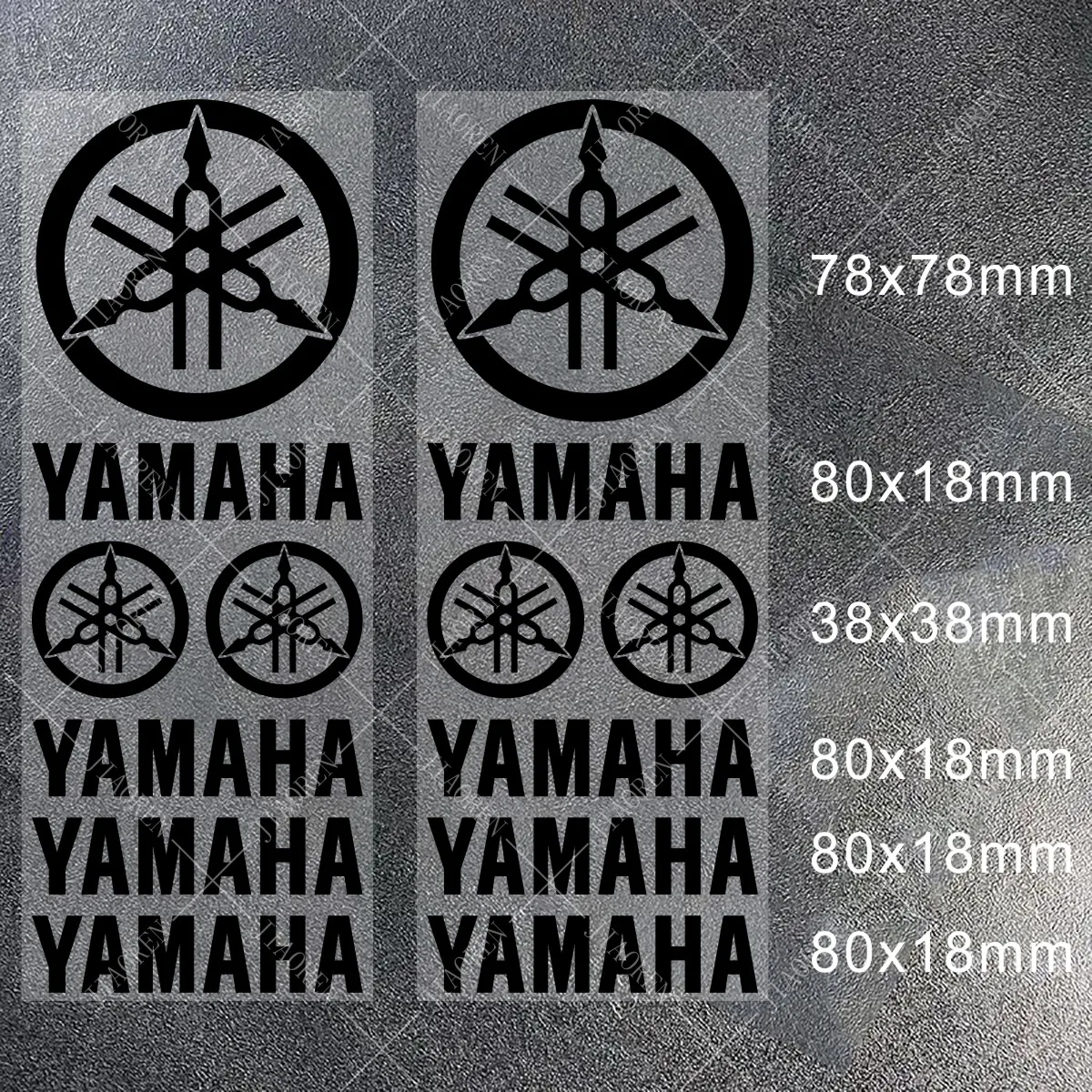thumbnail image 1 of Kit de calcomanías de vinilo para casco de motocicleta, tanque, bicicleta y logotipo de Yamaha, 1 of 5