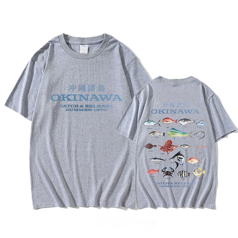 Okinawa T-shirt for Spring/Summer Casual Cotton Tee-shirt Short Sleeve High Quality Gothic Tshirt Sudaderas Vintage O-neck Tops 2