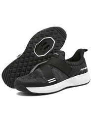 Men's Flat Pedal MTB Cycling Shoes - Versatile Mountain and Indoor Bicycle Footwear - 41 (Mtb black)
