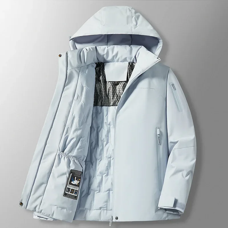 Graphene Heating Outdoor Jacket Men Women Winter Thickened Parks Warm Cotton Clothing Waterproof Unisex Down Hooded Coat Outwear 4