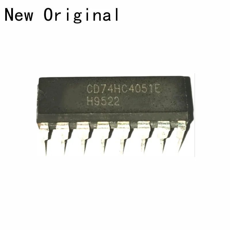 

25 шт. CD74HC4051E DIP16 новые и оригинальные высокоскоростные аналоговые мультиплексоры/демультиплексоры CMOS Logic