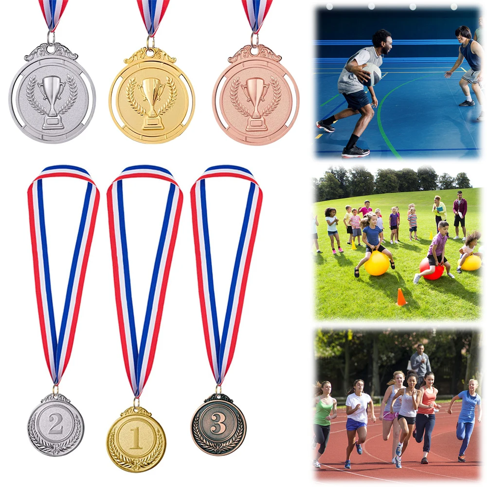 Zinc Alloy Gold Silver Bronze Award Medals for Kids Sports