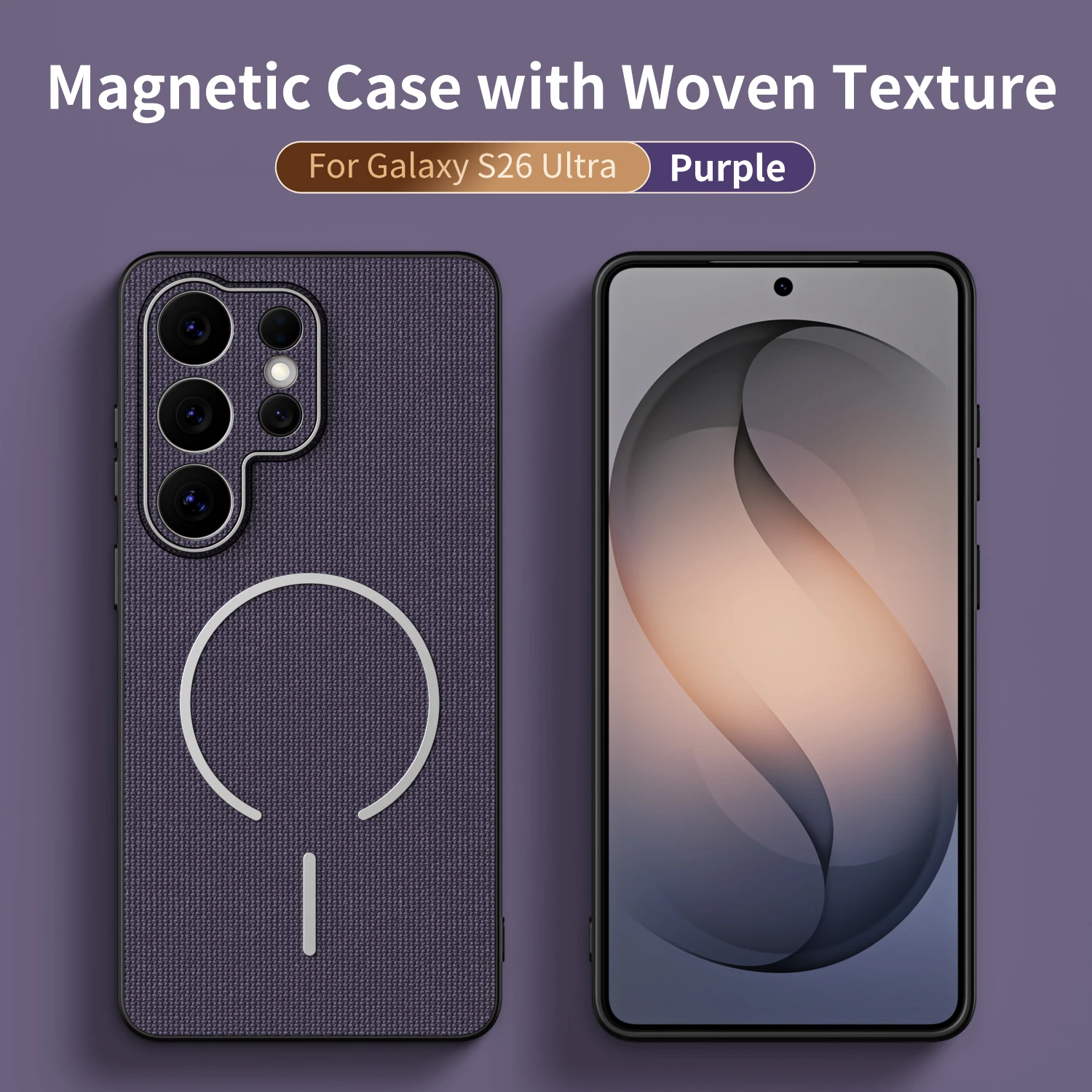 Luxury Techwoven Fabric Magnetic Phone Case Cover