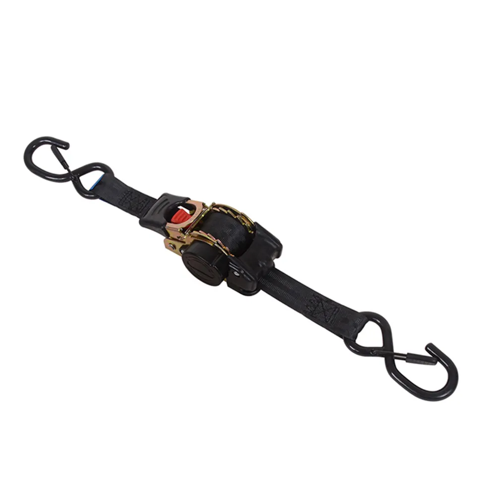 Retractable Straps Cargo Tape Belts Motorcycles Ratchet Strap Load Luggage Strap Tensioner Belt