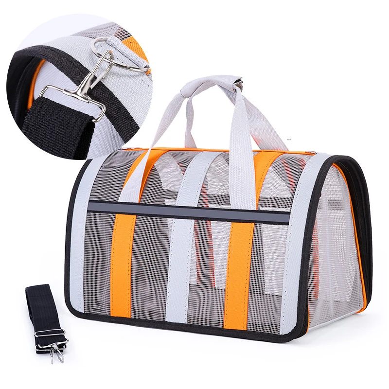 Pet Carrier Bag Shoulder Breathable For Outdoor Use