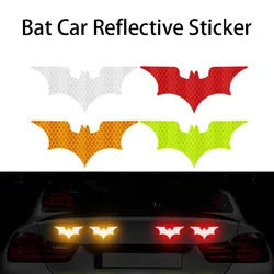 3Pcs/ Set Bat Car Reflective Sticker Reflective Tape Warning Stickers Night Safe Helmet Car Decoration Decals Accessoire Voiture