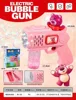New Disney Stitch Electric Bubble Gun Toy Lilo & Stitch Lotso Bubbles Machine Automatic Soap Blower with Light Outdoor Games 5