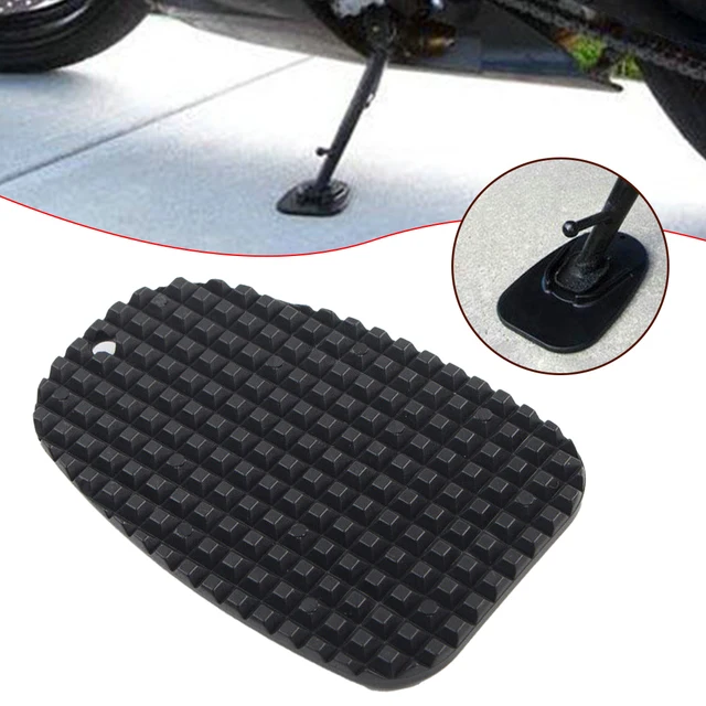 Non-slip Motorcycle Plastic Kickstand Side Kick Stand Pad Motorbike Parking Plate Base Extension Pad Extender Foot Side Stand ﻿ 4