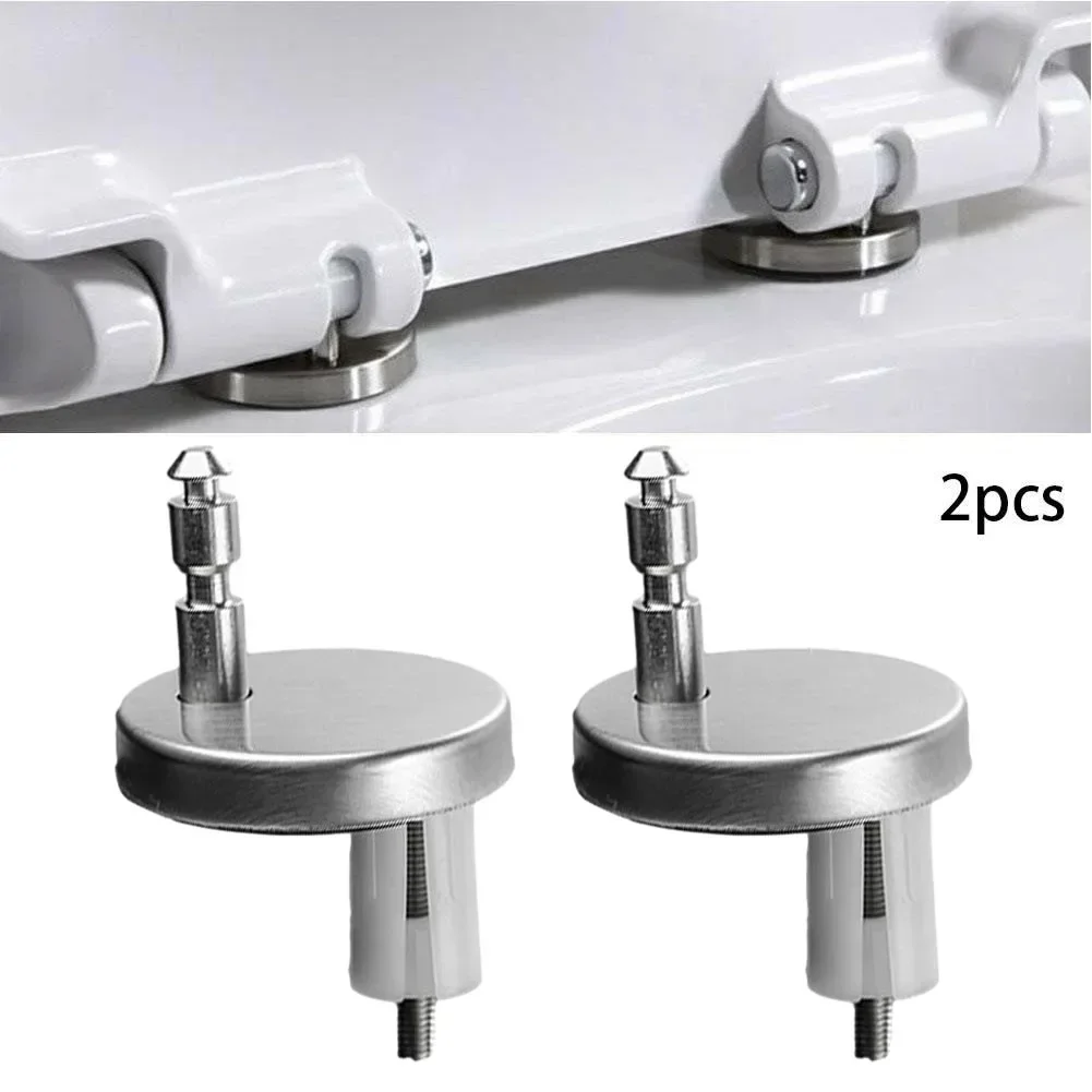 2PCS Toilet Lid Hinge Screws Quick Release Fixing Bolts Toilet Seat Fittings Seat Hinges Cover Accessories