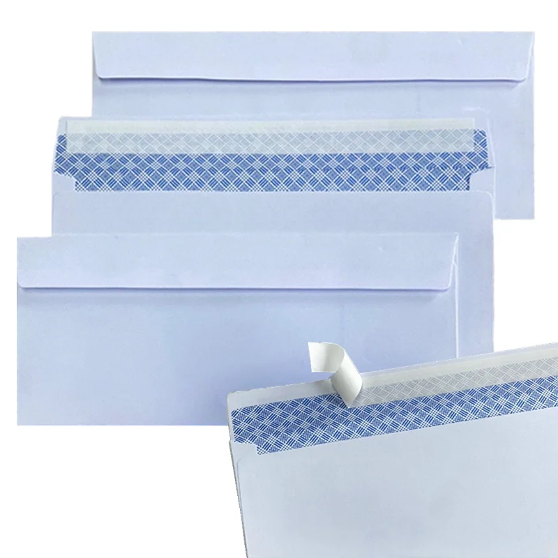 Windowless white envelope 10 # Secure Business Envelope Hold A4 paper Bill invoice Self Sealing Envelope 10-100Pcs mailing envelopes kraft paper envelopes
