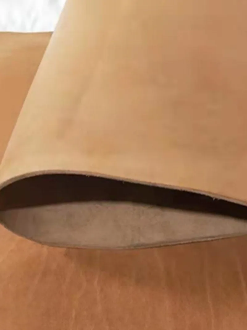 4MM 두께의 첫 번째 레이어 소가죽 테이블 매트 마우스 패드 베지터블 태닝 가..