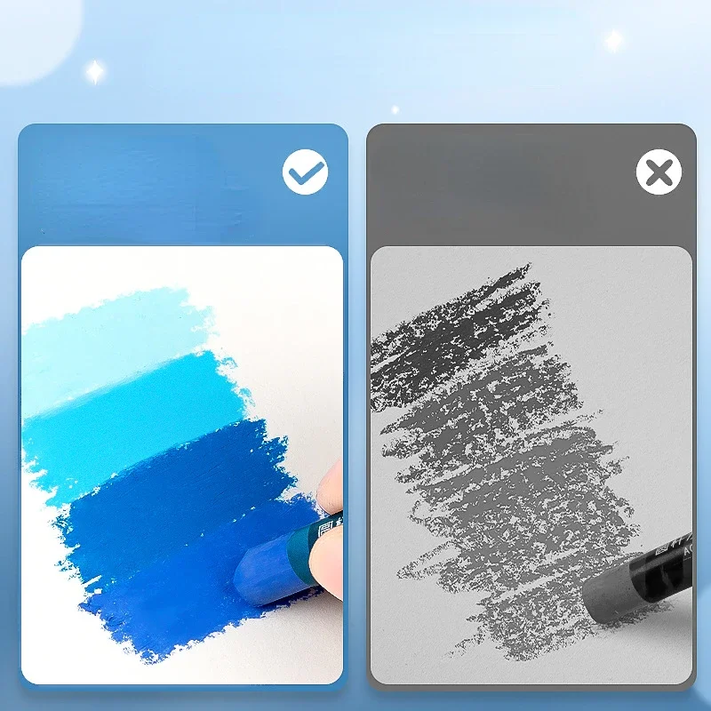 50pcs Heavy Color Oil Pastel Special Paper A5/A4 200g Thickened Sketch 32k/16k Blank Soft Crayon Painting Cardboard oil pastel paper