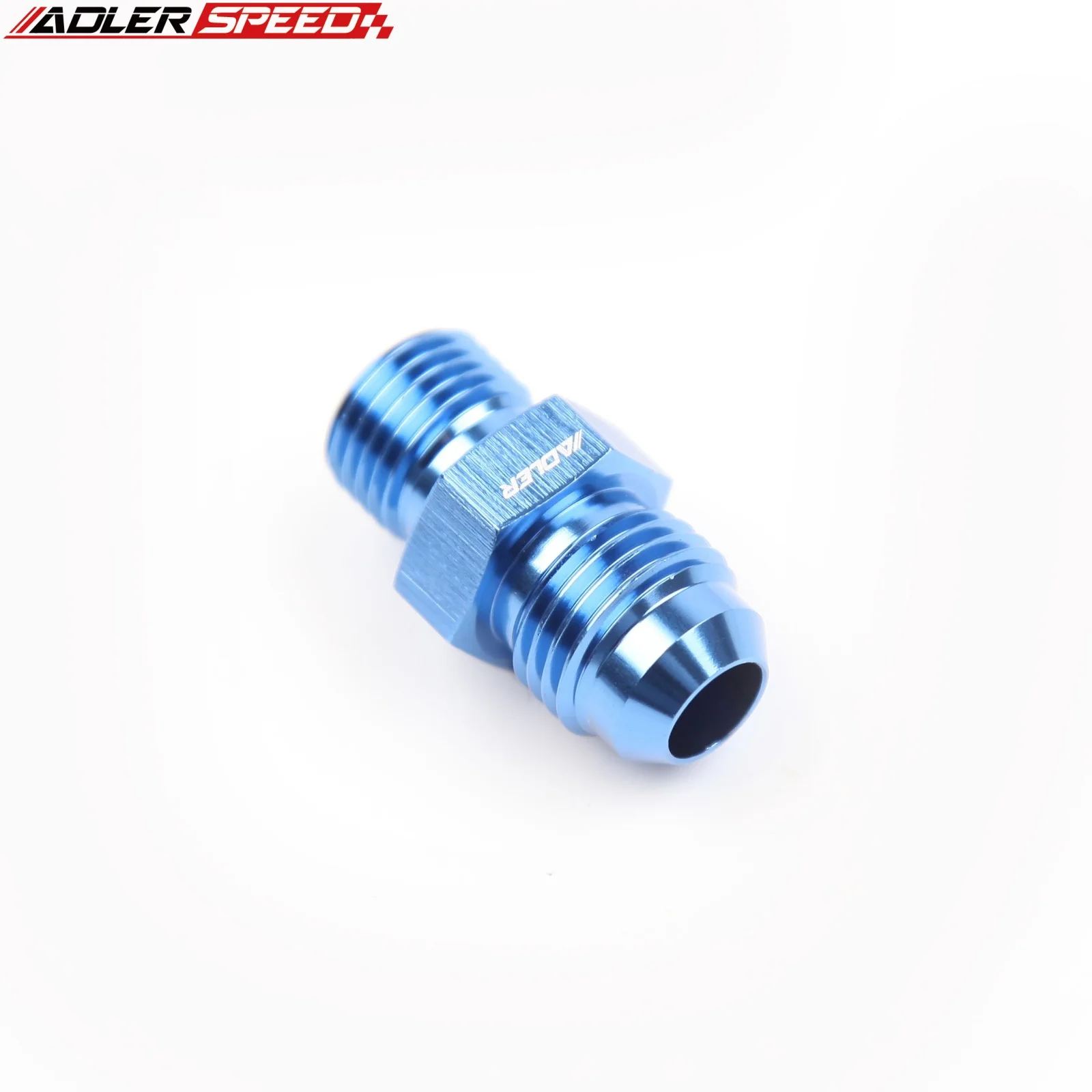 ADLERSPEED 2개 -6AN AN6 JIC 수형 플레어에서 1/2 x 20 UNF 연료 호스 피팅 어댑터 블루