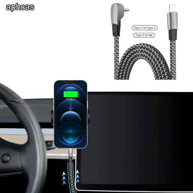 Câble de charge rapide pour téléphone portable, chargement de voiture, modèles Y 3 2021-2024, modèles Highland X S, IOS, 30W, 60W, type C 1