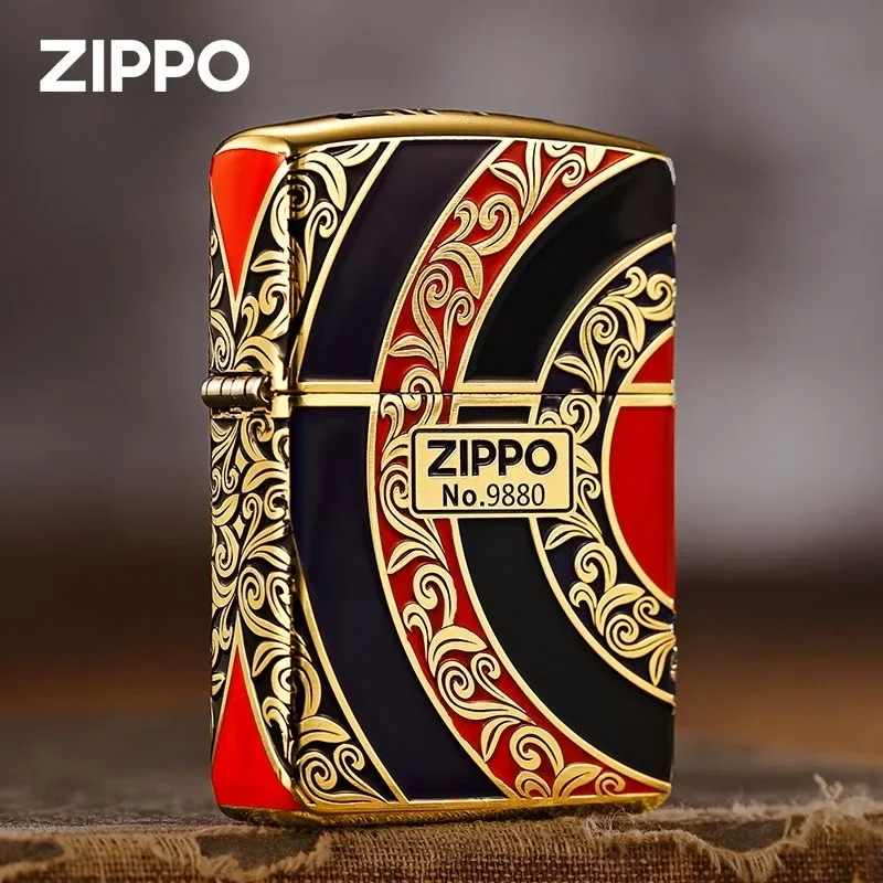Zippo Lighter Armor Colored Art Exquisite Collection In Box